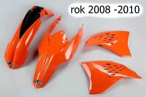 Sada plastů KTM 250EXC 09-11 bílo-oranžová