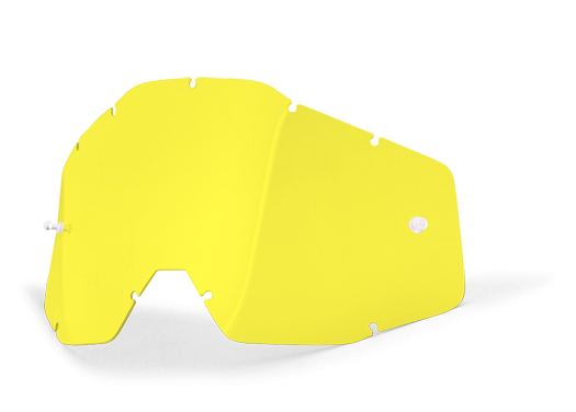 Sklo do brýlí 100% žluté