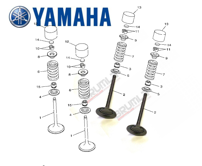 Výfukový ventil YAMAHA YZ250F 14-22