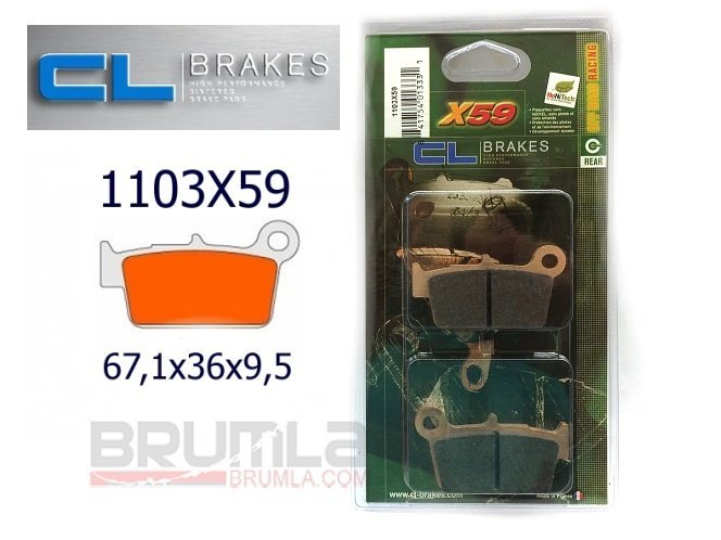 Brzdové destičky 1103X59 CL BRAKES Beta RR250 13-20