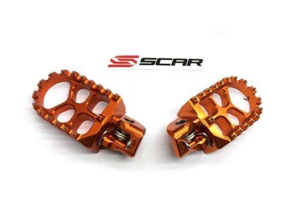 Stupačky SCAR oranžové KTM 250SX 17-22