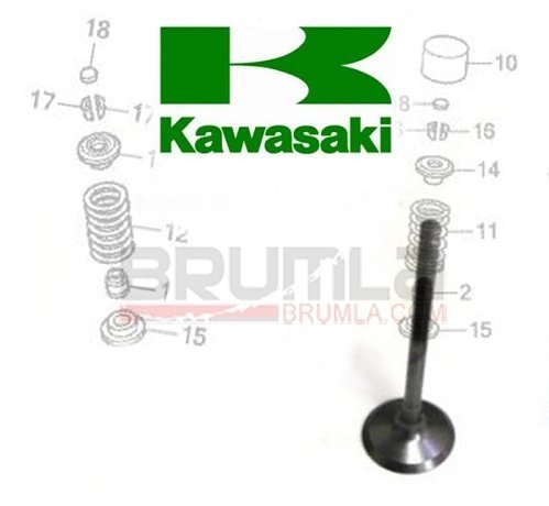 Ventil sací KAWASAKI KX250F 17-19