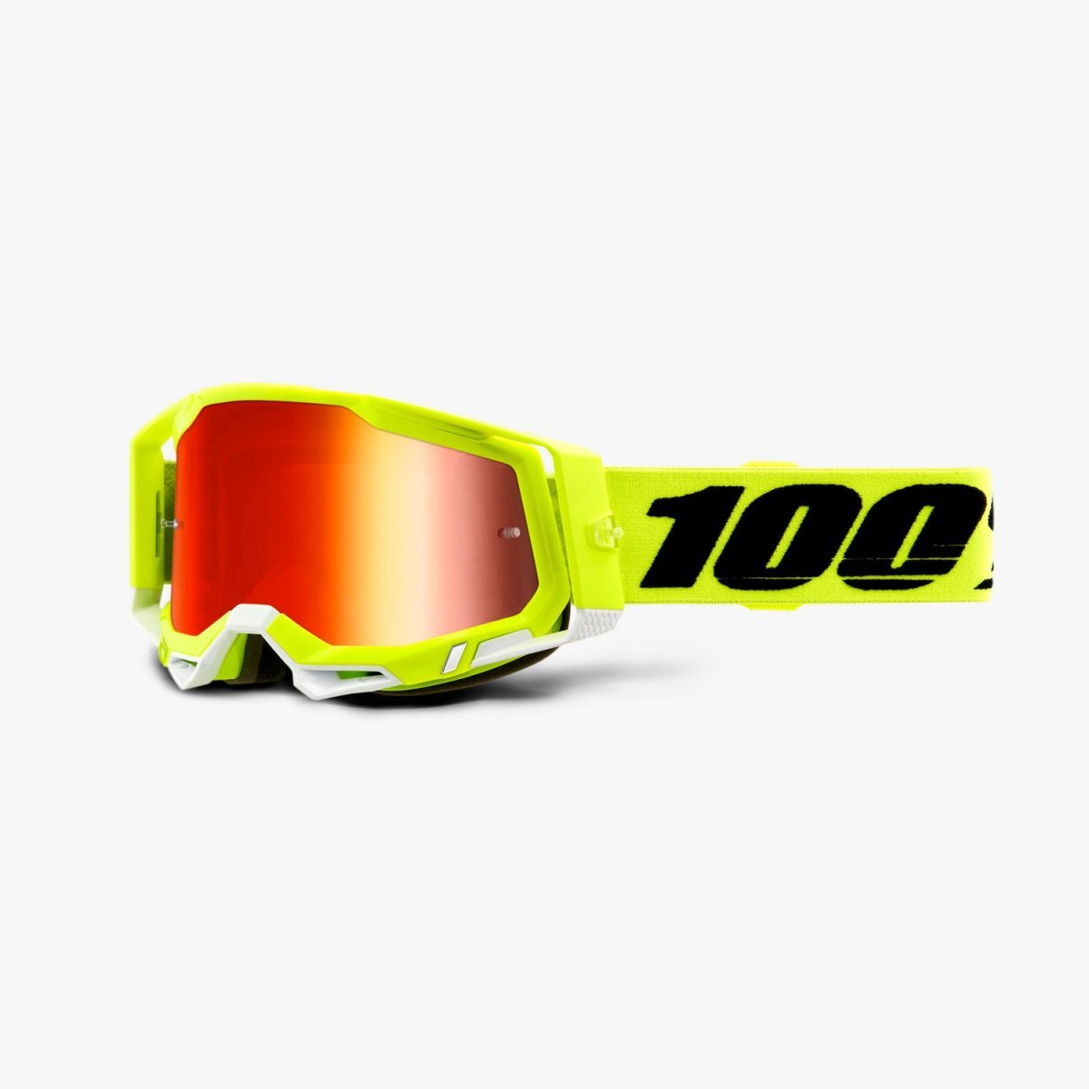 Brýle 100% RACECRAFT2 Yellow red mirror 2021