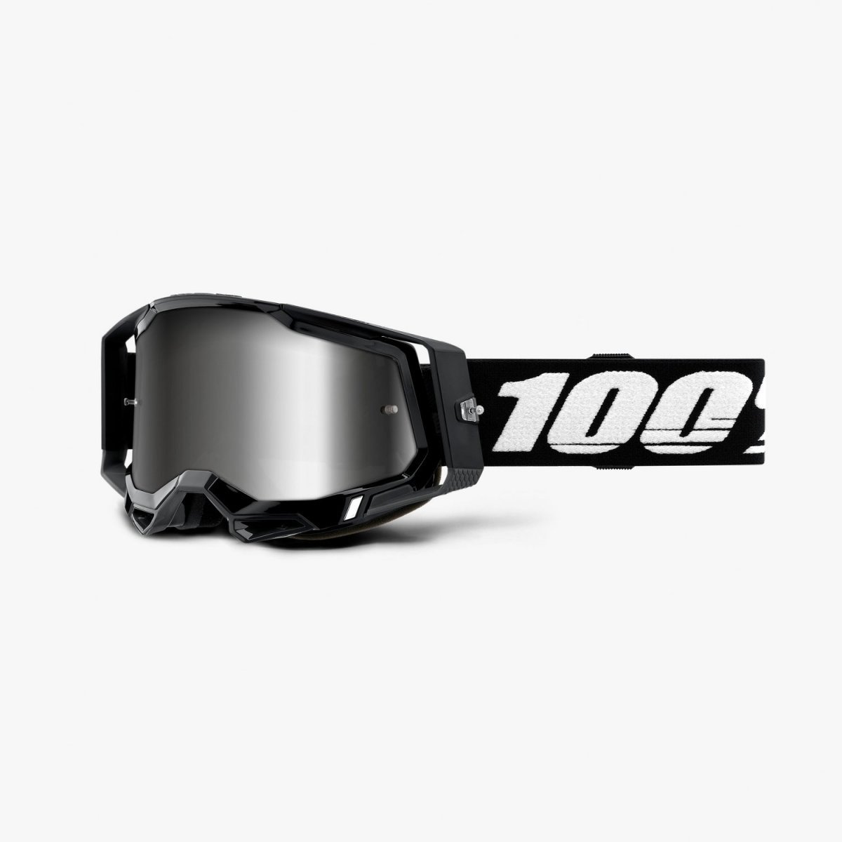 Brýle 100% RACECRAFT2 Black silver mirror 2021