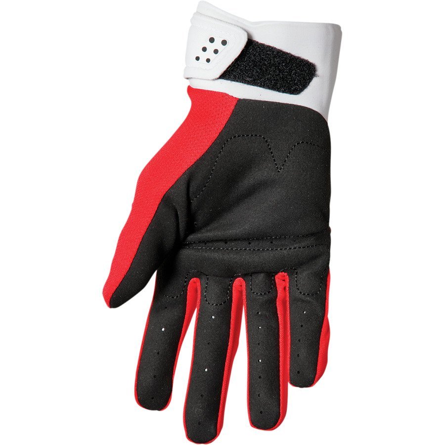 Dětské rukavice THOR SPECTRUM červeno/bílé 2022 XS