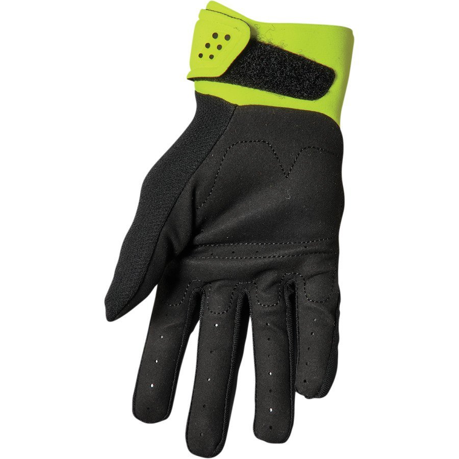 Dětské rukavice THOR SPECTRUM černo/fluo zelené 2022 L