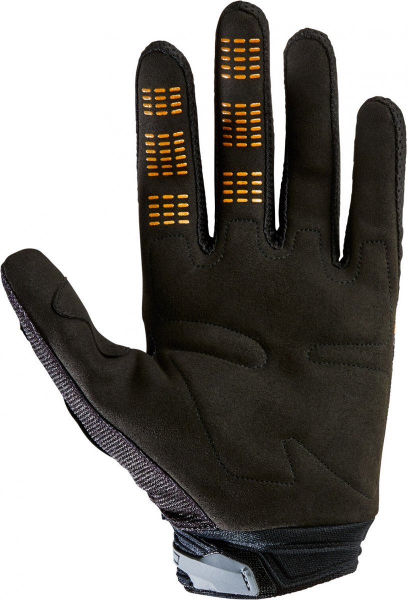 Dětské rukavice FOX 180 SKEW černo/zlaté 2022 YL