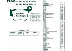 Brzdové destičky zadní MINO KTM 450SM-R 04-14