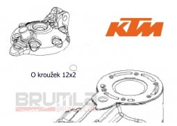 O kroužek hlavy válce 12x2 KTM 125EXC 08-15