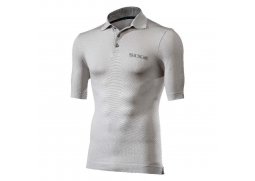 SIXS Polo funkční tričko s límečkem šedá 