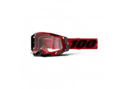 Brýle 100% RACECRAFT2 Red clear mirror 2021