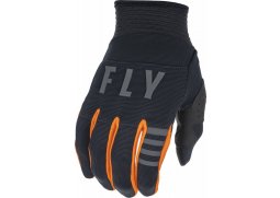 rukavice F-16, FLY RACING - USA 2022 (černá/oranžová)