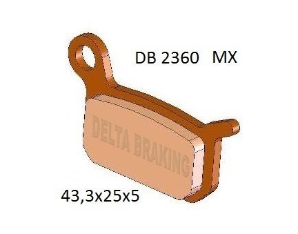Brzdové destičky  Delta Braking KTM 65SX 04-08