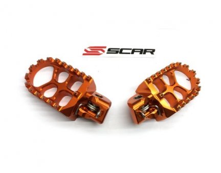 Stupačky SCAR oranžové KTM 125SX 16-22